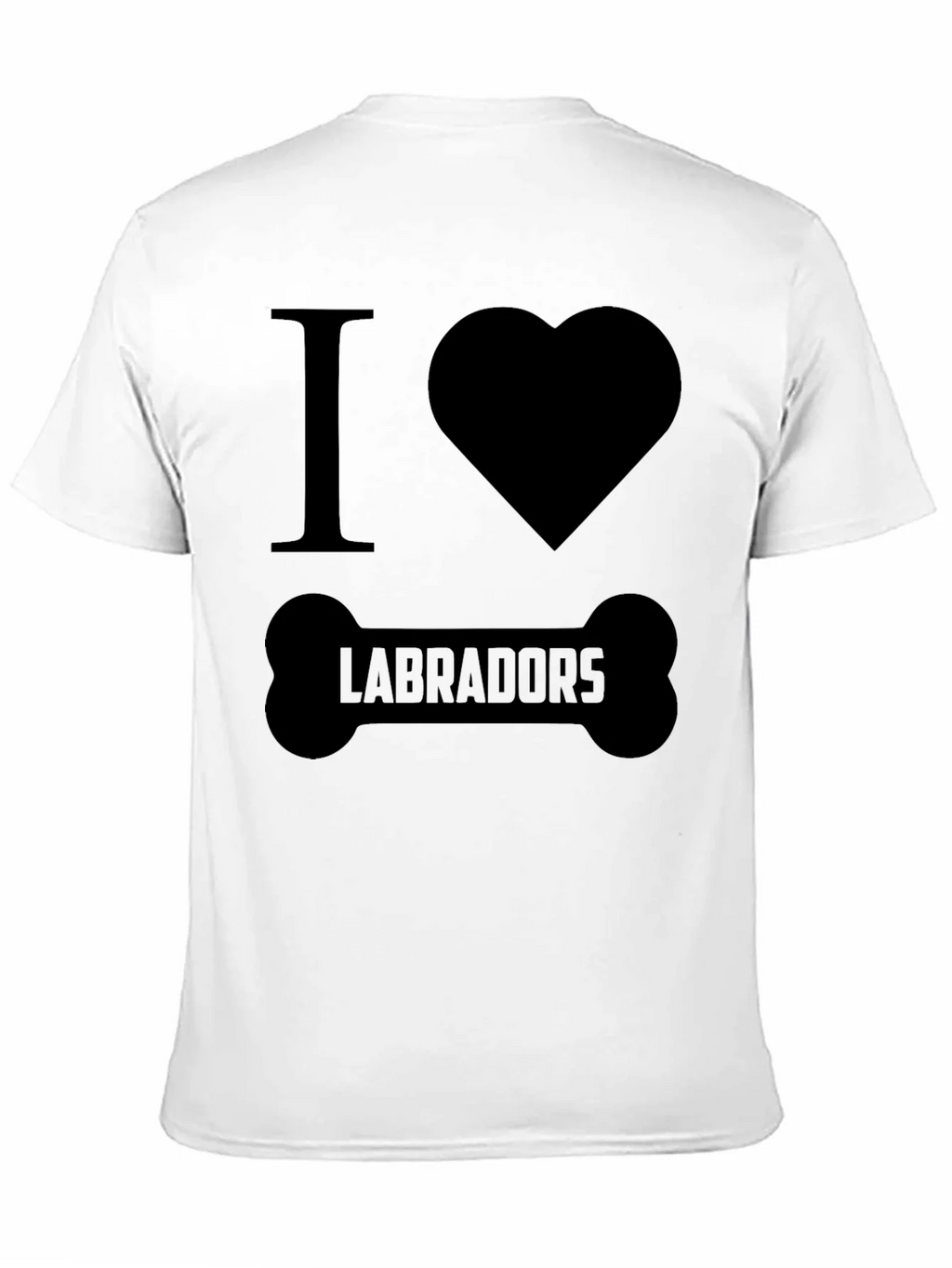I Love Labradors Dog Bone T-Shirt product image 9