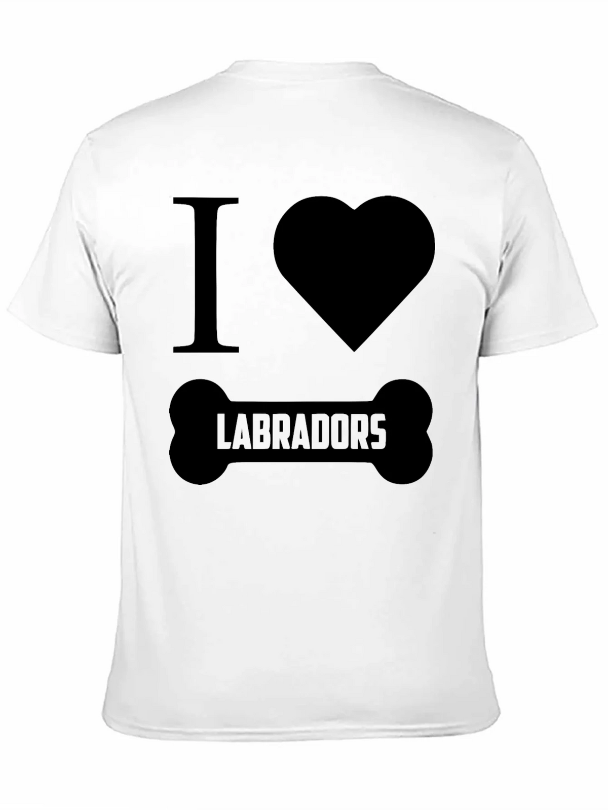 I Love Labradors Dog Bone T-Shirt product image 9