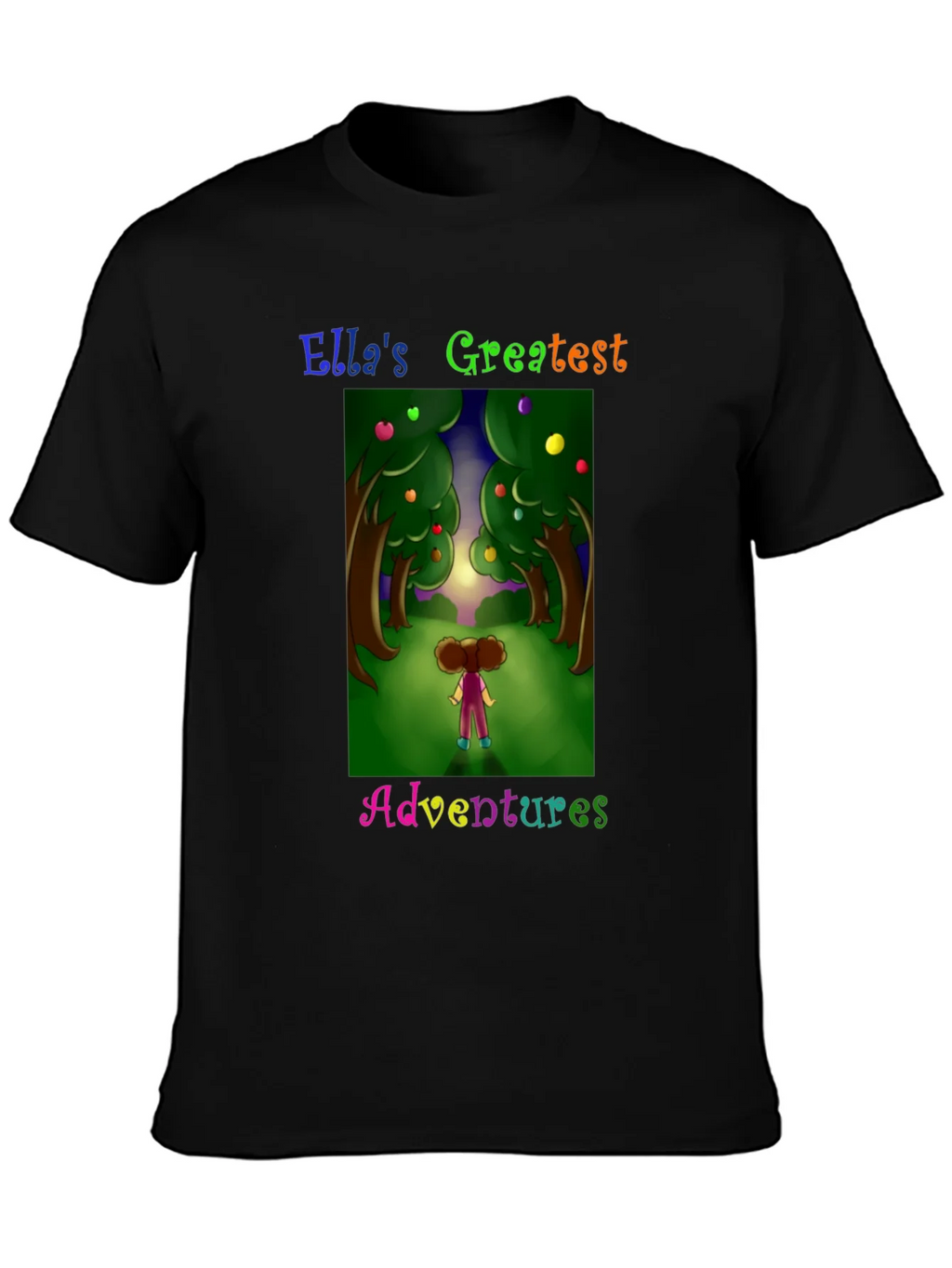 Ellas Adventures Graphic Tee - Black Cotton T-Shirt product image 3