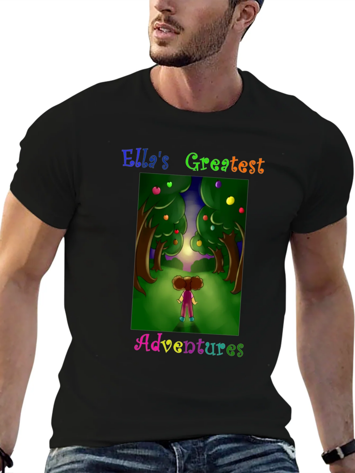 Ellas Adventures Graphic Tee - Black Cotton T-Shirt product image 6