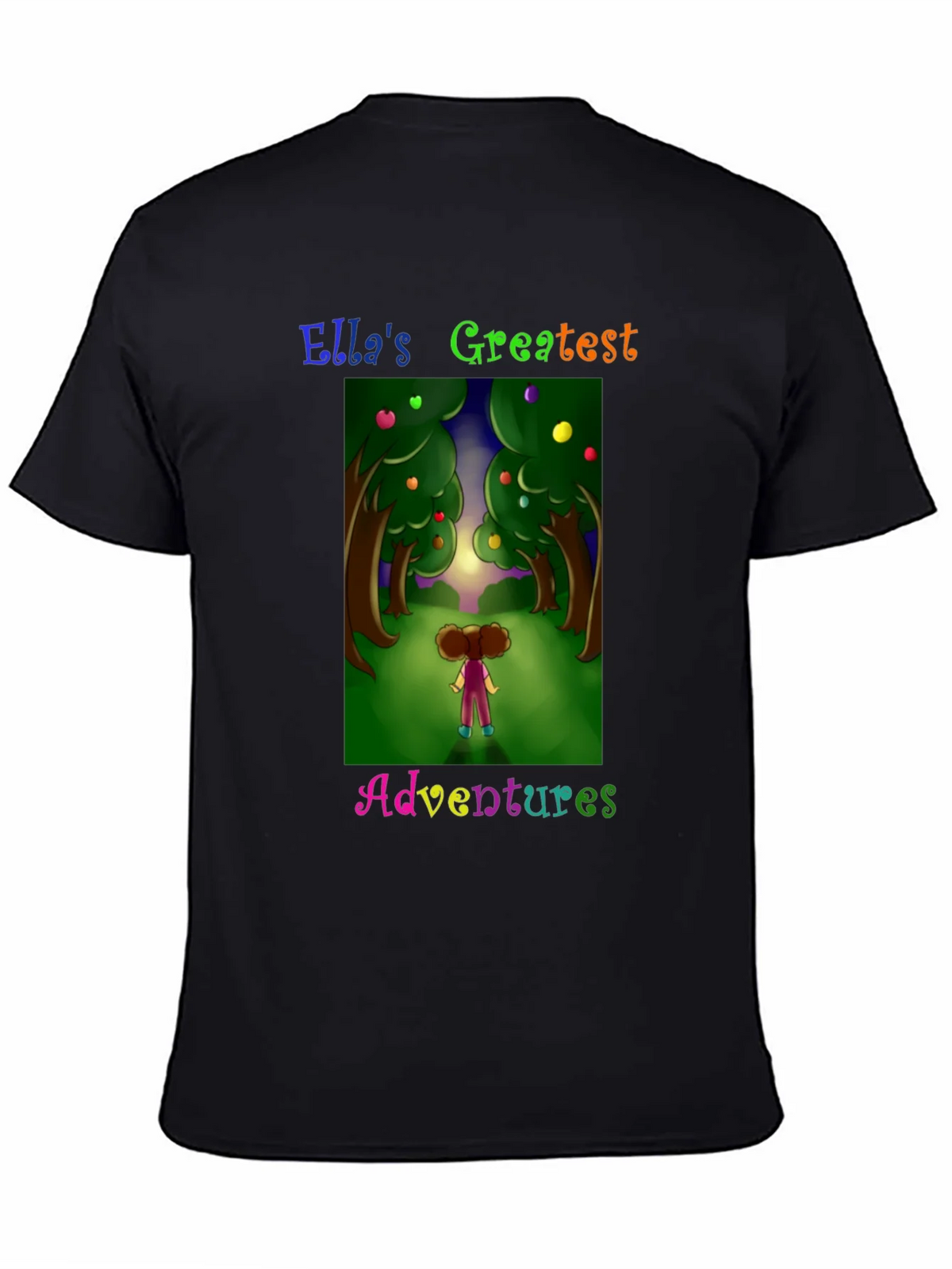 Ellas Adventures Graphic Tee - Black Cotton T-Shirt product image 4