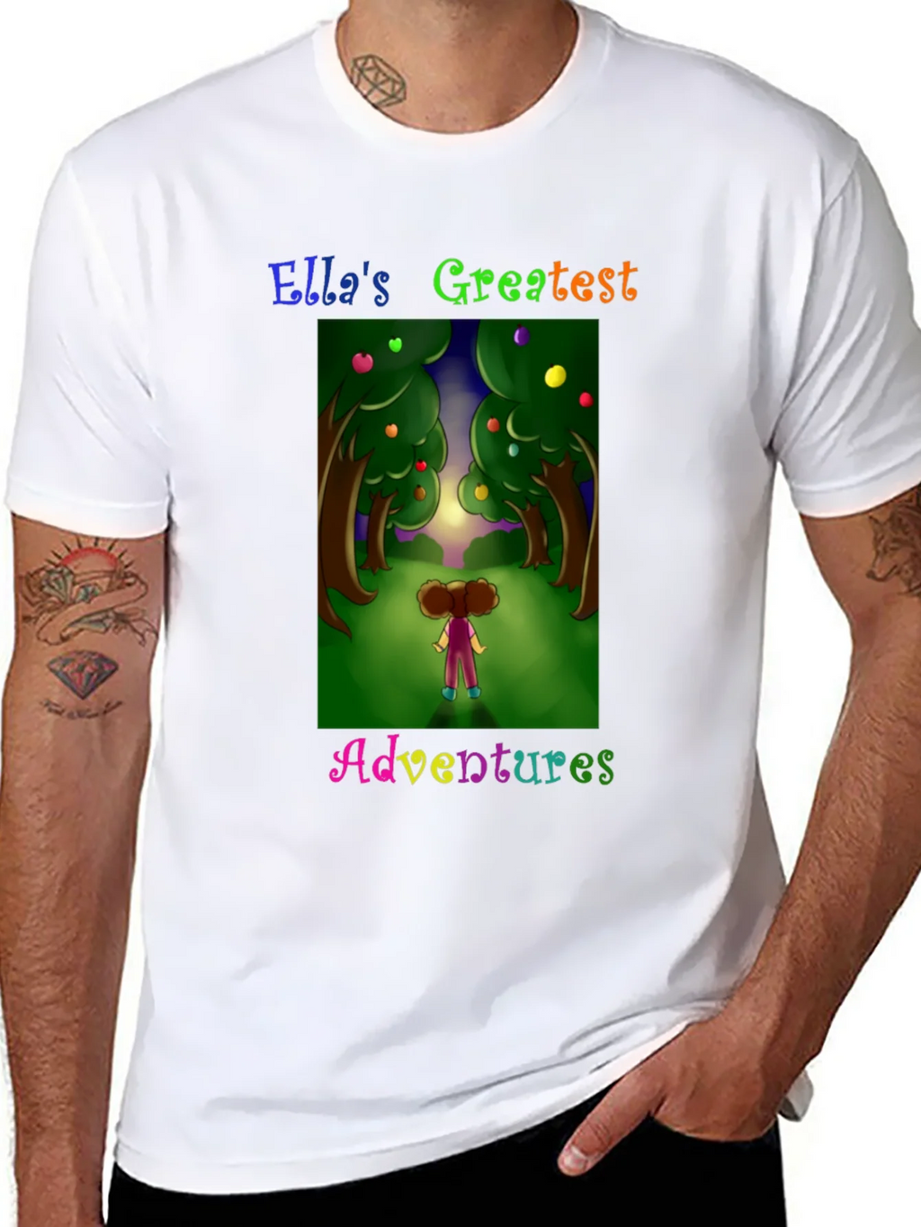 Ellas Adventures Graphic Tee - Black Cotton T-Shirt product image 7