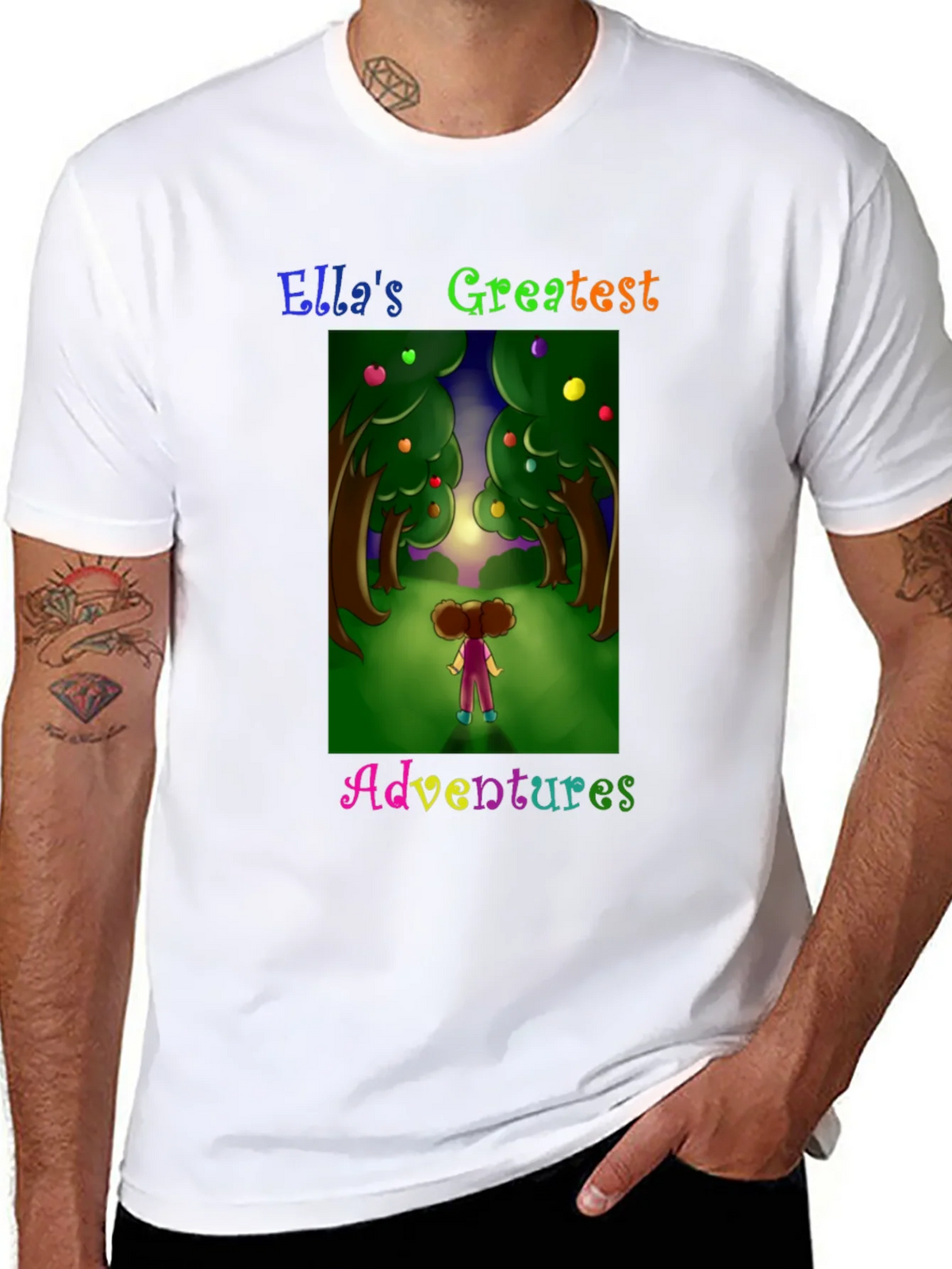 Ellas Adventures Graphic Tee - Black Cotton T-Shirt product image 7