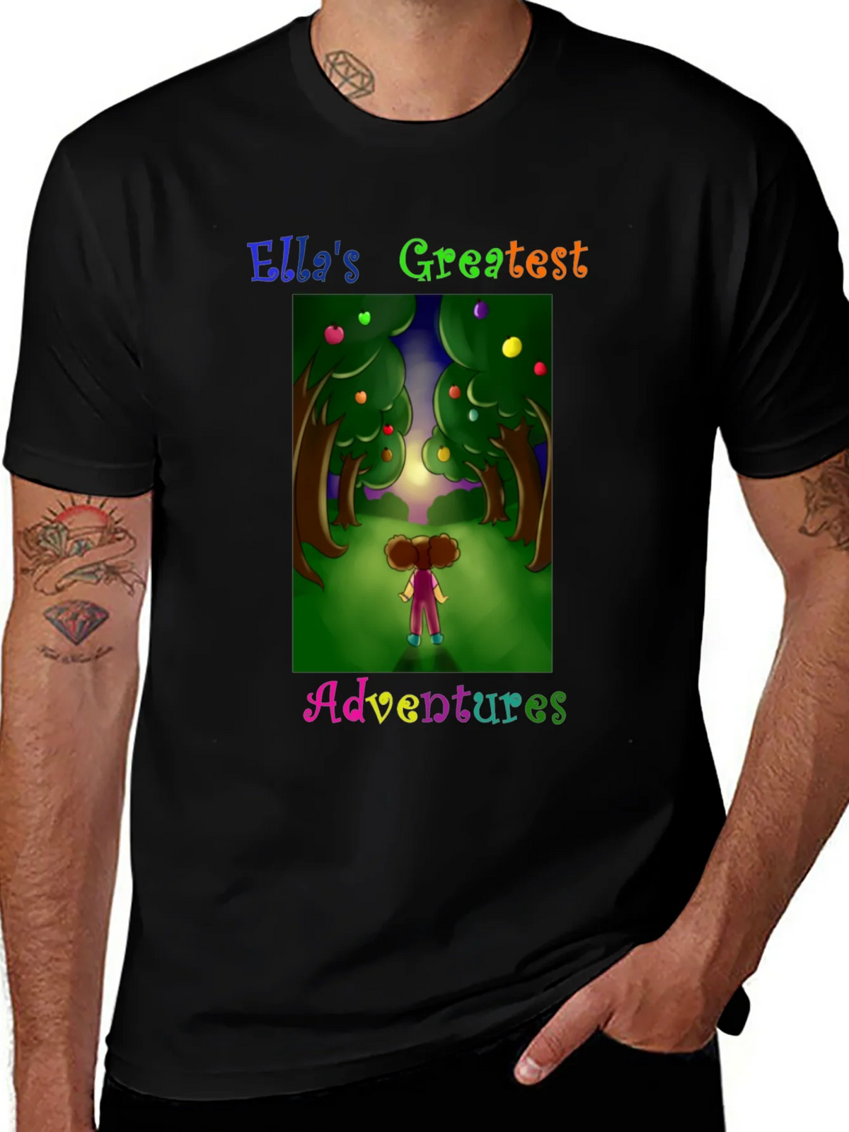 Ellas Adventures Graphic Tee - Black Cotton T-Shirt product image 1