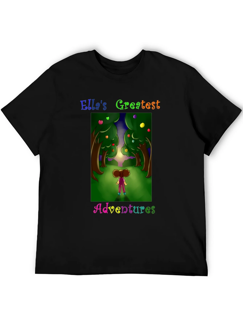 Ellas Adventures Graphic Tee - Black Cotton T-Shirt product image 5
