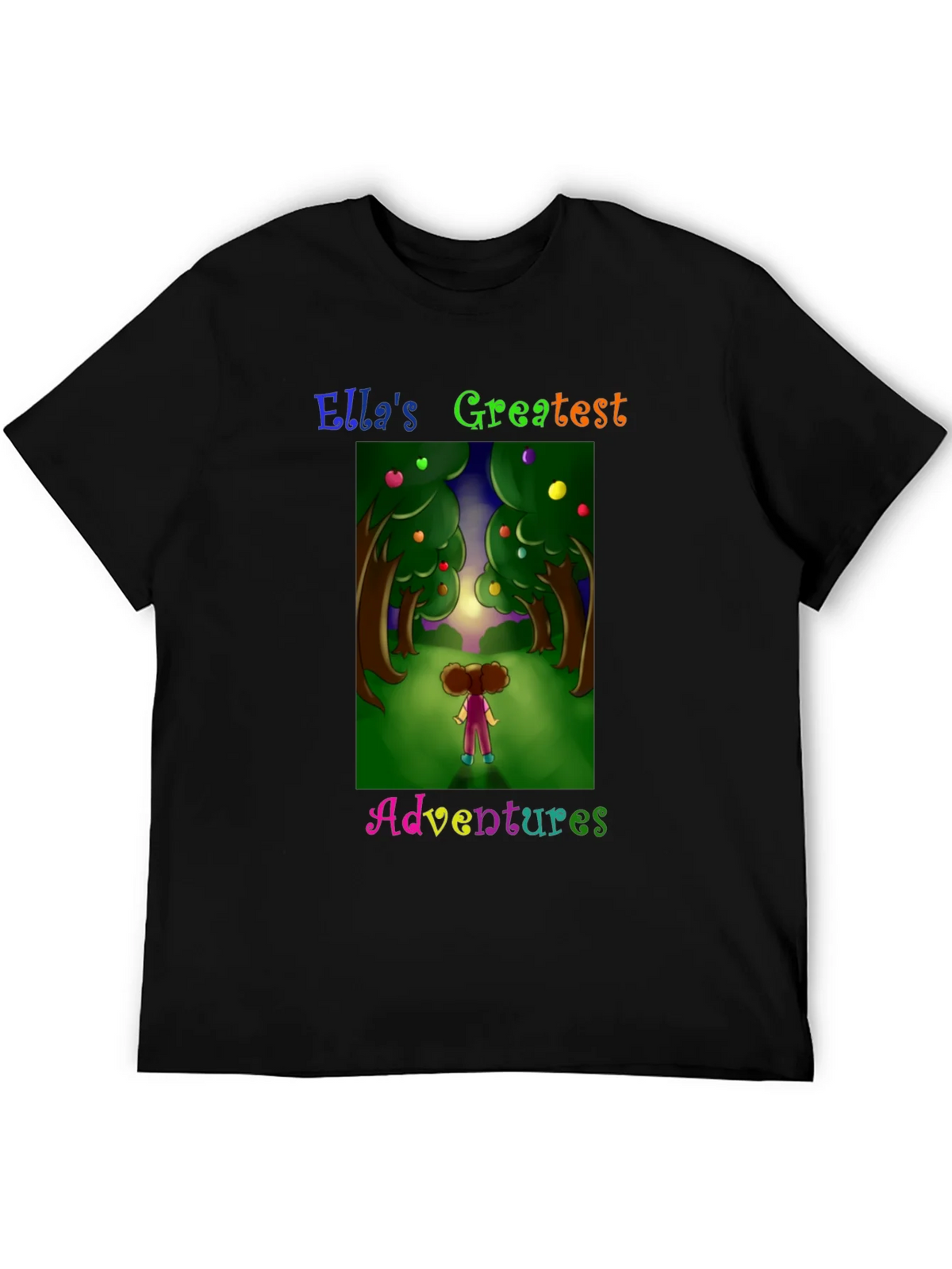 Ellas Adventures Graphic Tee - Black Cotton T-Shirt product image 5