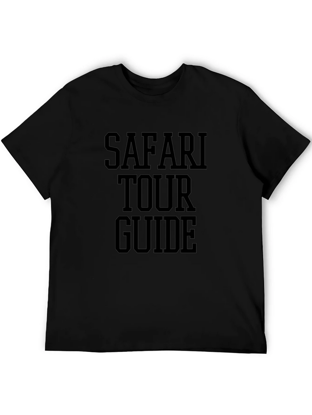 Safari Tour Guide T-Shirt - Black Graphic Tee product image 5