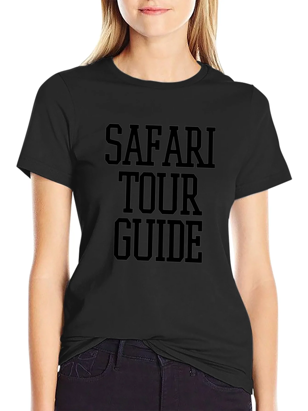 Safari Tour Guide T-Shirt - Black Graphic Tee product image 2