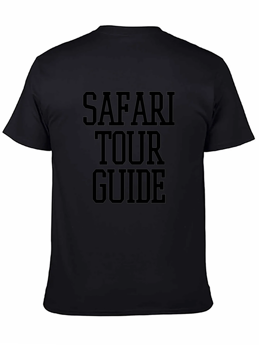 Safari Tour Guide T-Shirt - Black Graphic Tee product image 4