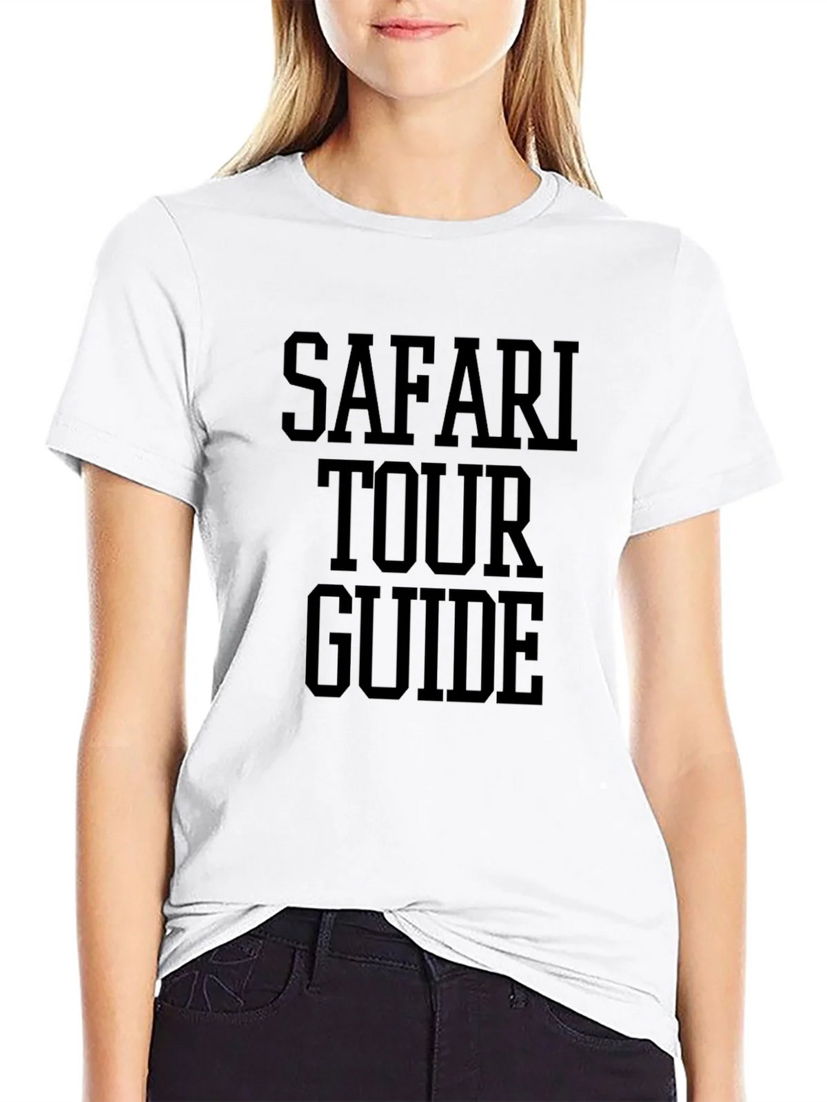 Safari Tour Guide T-Shirt - Black Graphic Tee product image 8