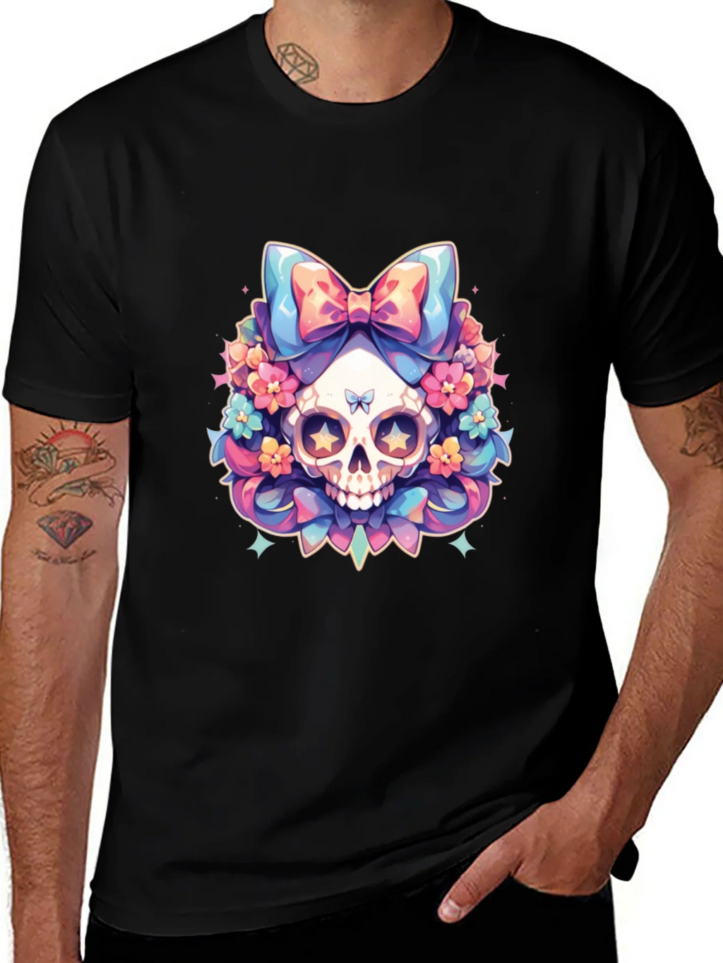 Skull & Flowers Graphic Tee product image 1