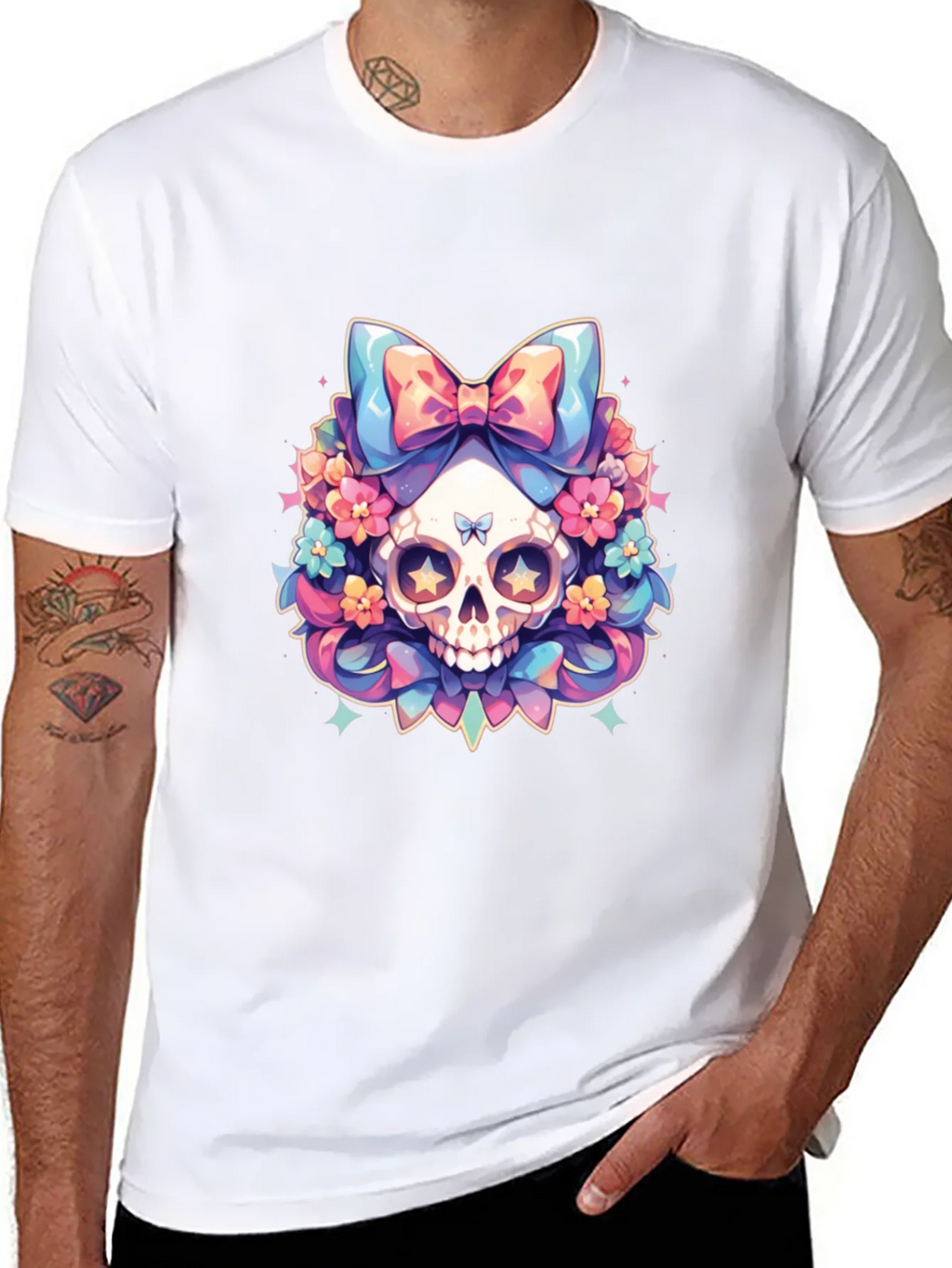 Skull & Flowers Graphic Tee product image 7
