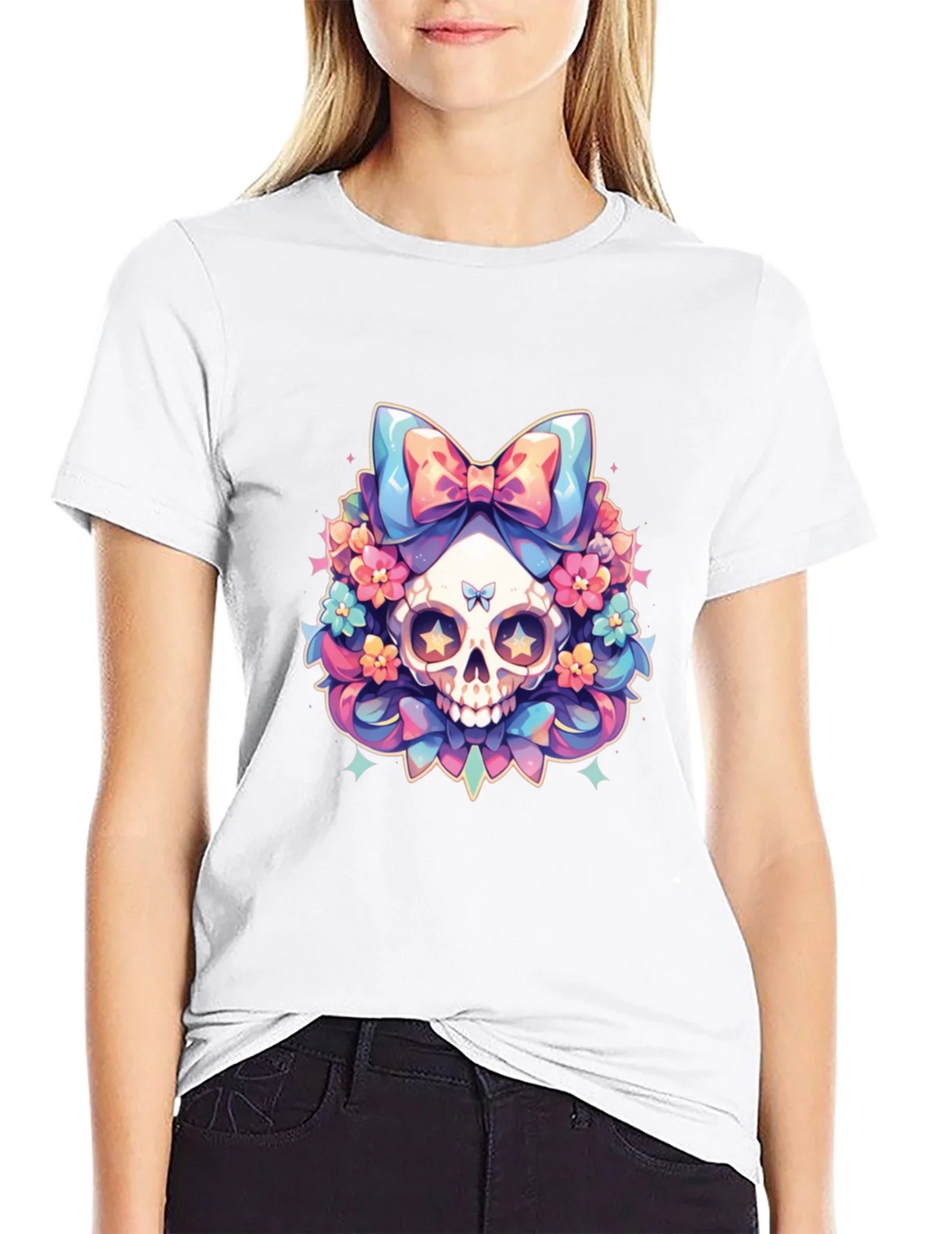 Skull & Flowers Graphic Tee product image 8