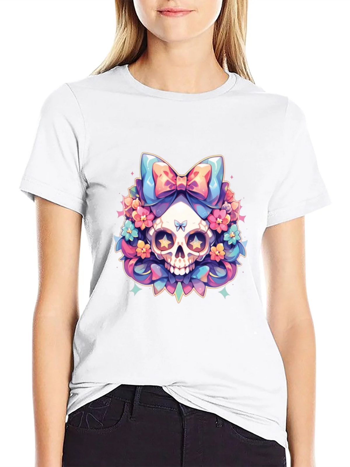 Skull & Flowers Graphic Tee product image 8