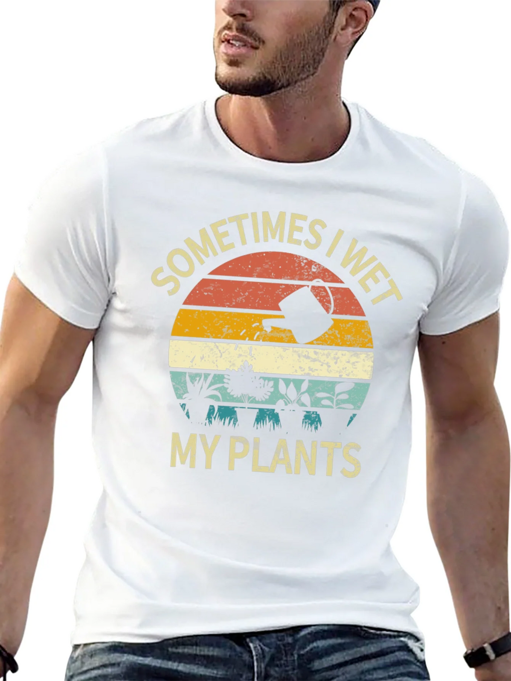 Funny Sometimes I Wet My Plants Graphic T-Shirt product image 9