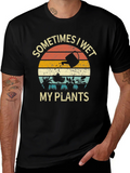 Funny Sometimes I Wet My Plants Graphic T-Shirt product image 1