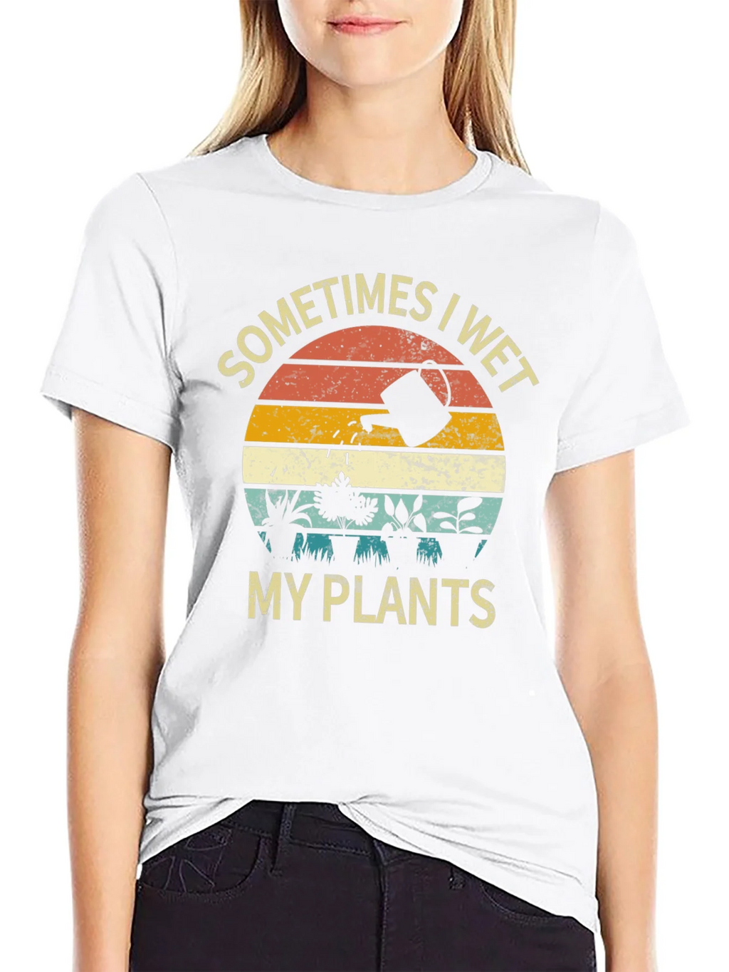 Funny Sometimes I Wet My Plants Graphic T-Shirt product image 6