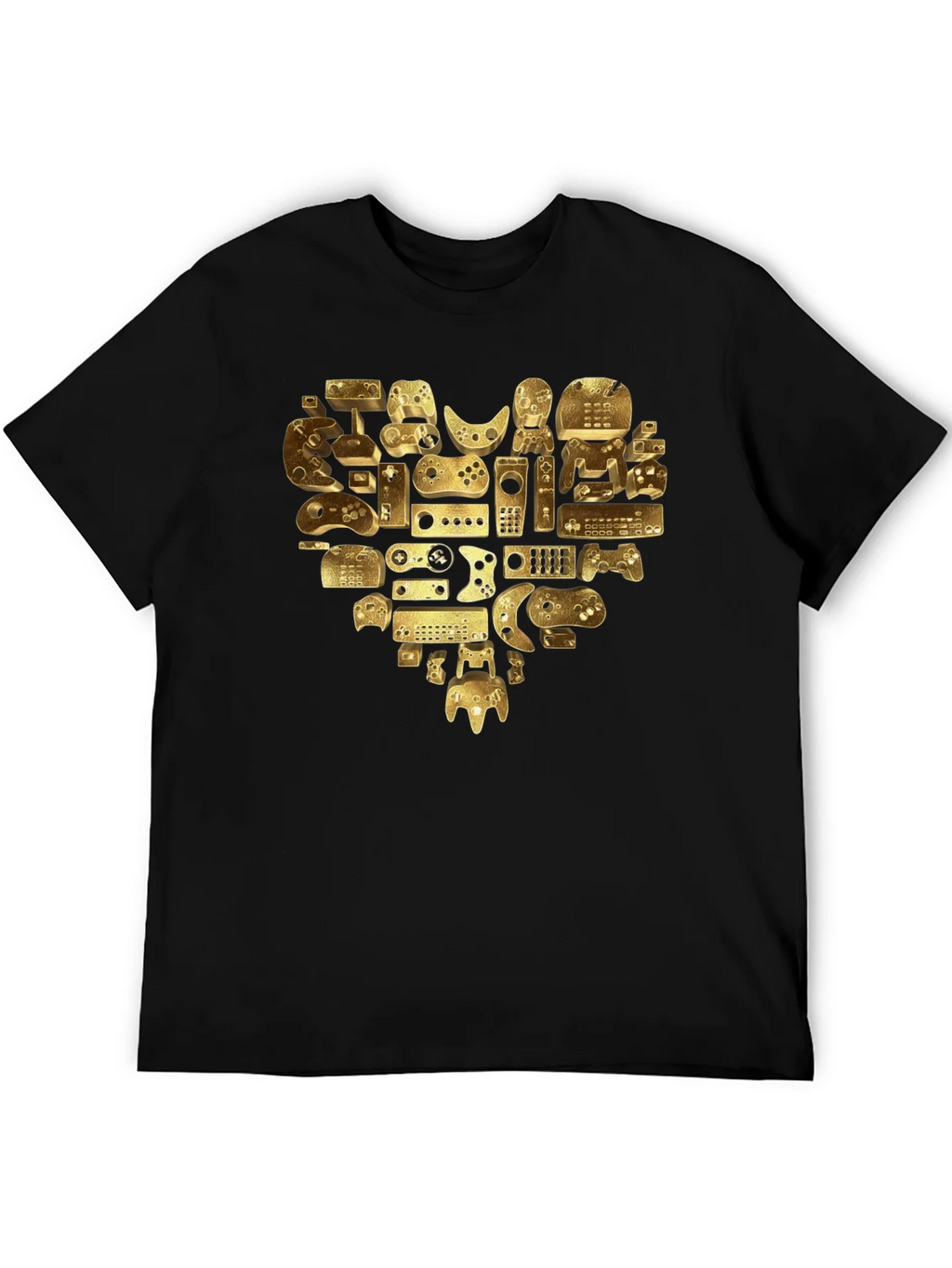 Gamer Heart T-Shirt - Golden Console Love Tee product image 5