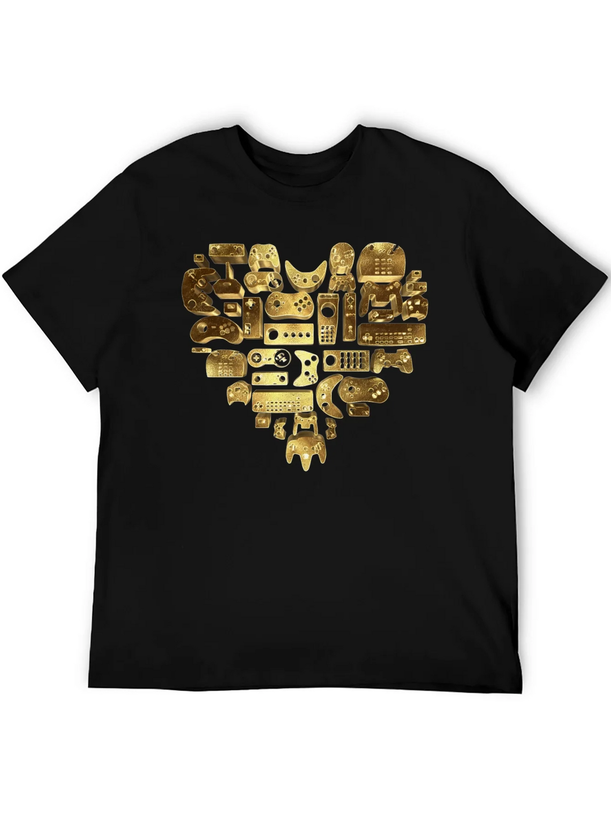 Gamer Heart T-Shirt - Golden Console Love Tee product image 5