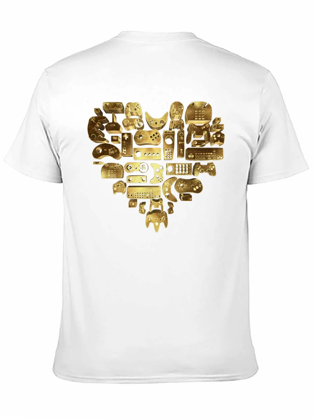 Gamer Heart T-Shirt - Golden Console Love Tee product image 10