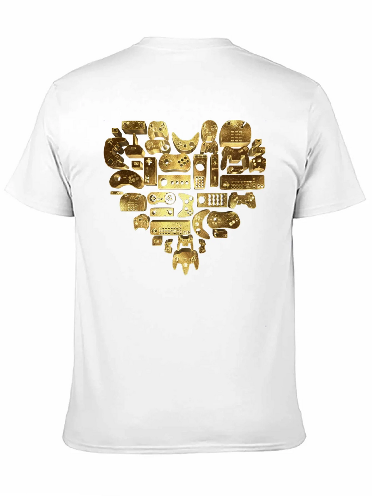 Gamer Heart T-Shirt - Golden Console Love Tee product image 10
