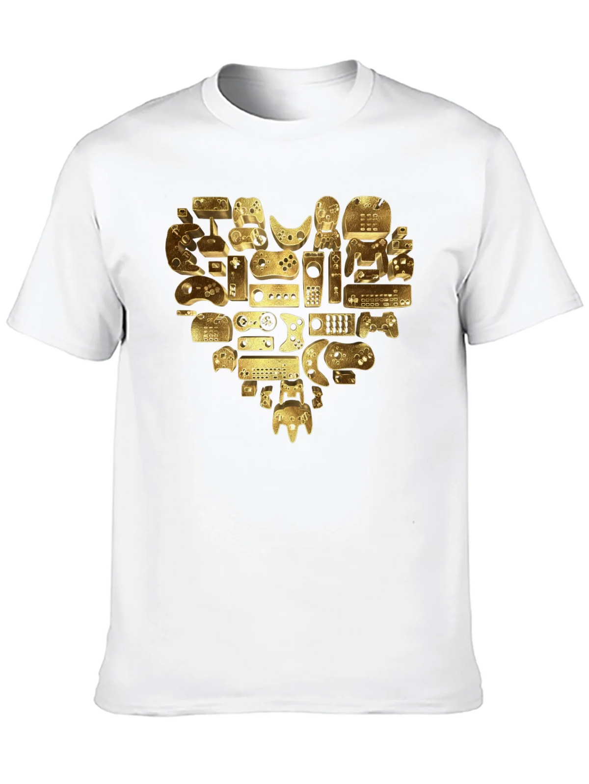 Gamer Heart T-Shirt - Golden Console Love Tee product image 9