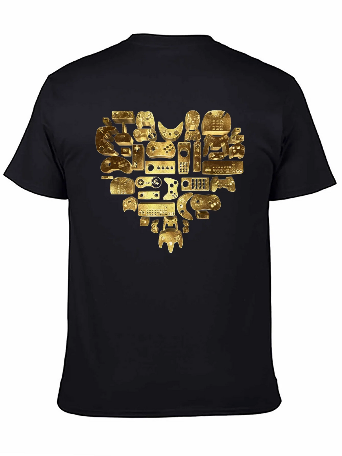 Gamer Heart T-Shirt - Golden Console Love Tee product image 4