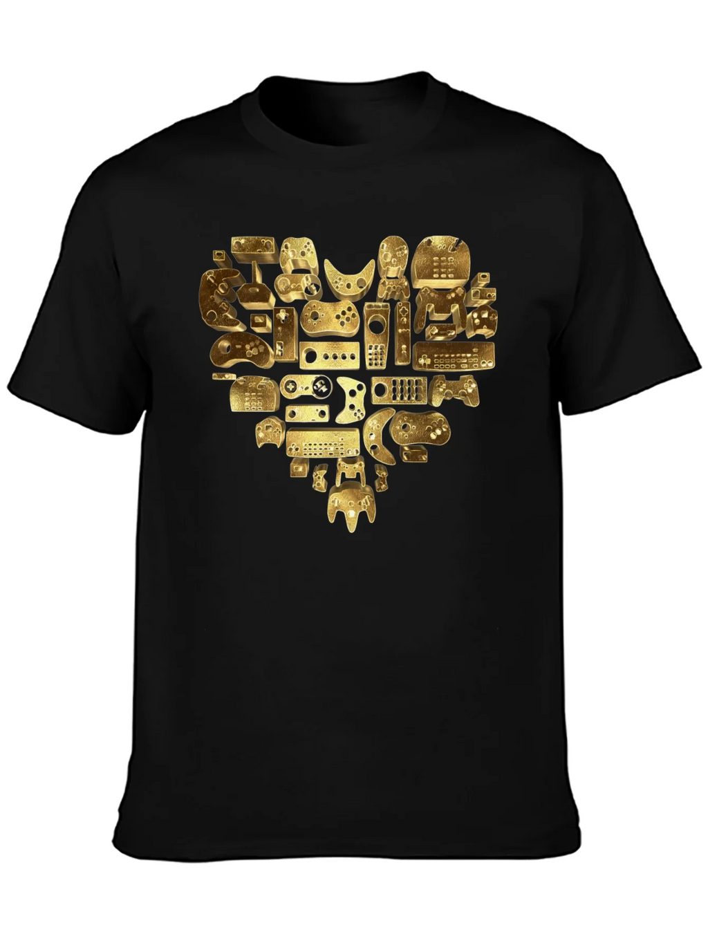 Gamer Heart T-Shirt - Golden Console Love Tee product image 3