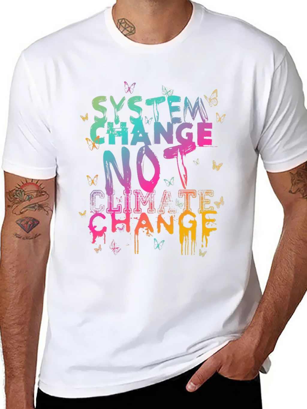 System Change Not Climate T-Shirt product image 7