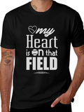 My Heart is on that Field Baseball T-Shirt product image 1
