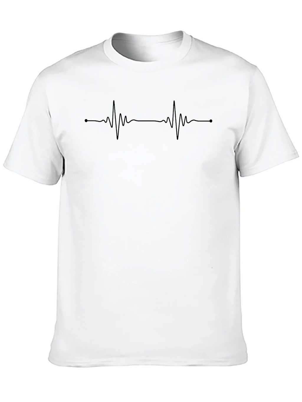 Heartbeat Graphic Tee - Classic Black Crew Neck product image 8