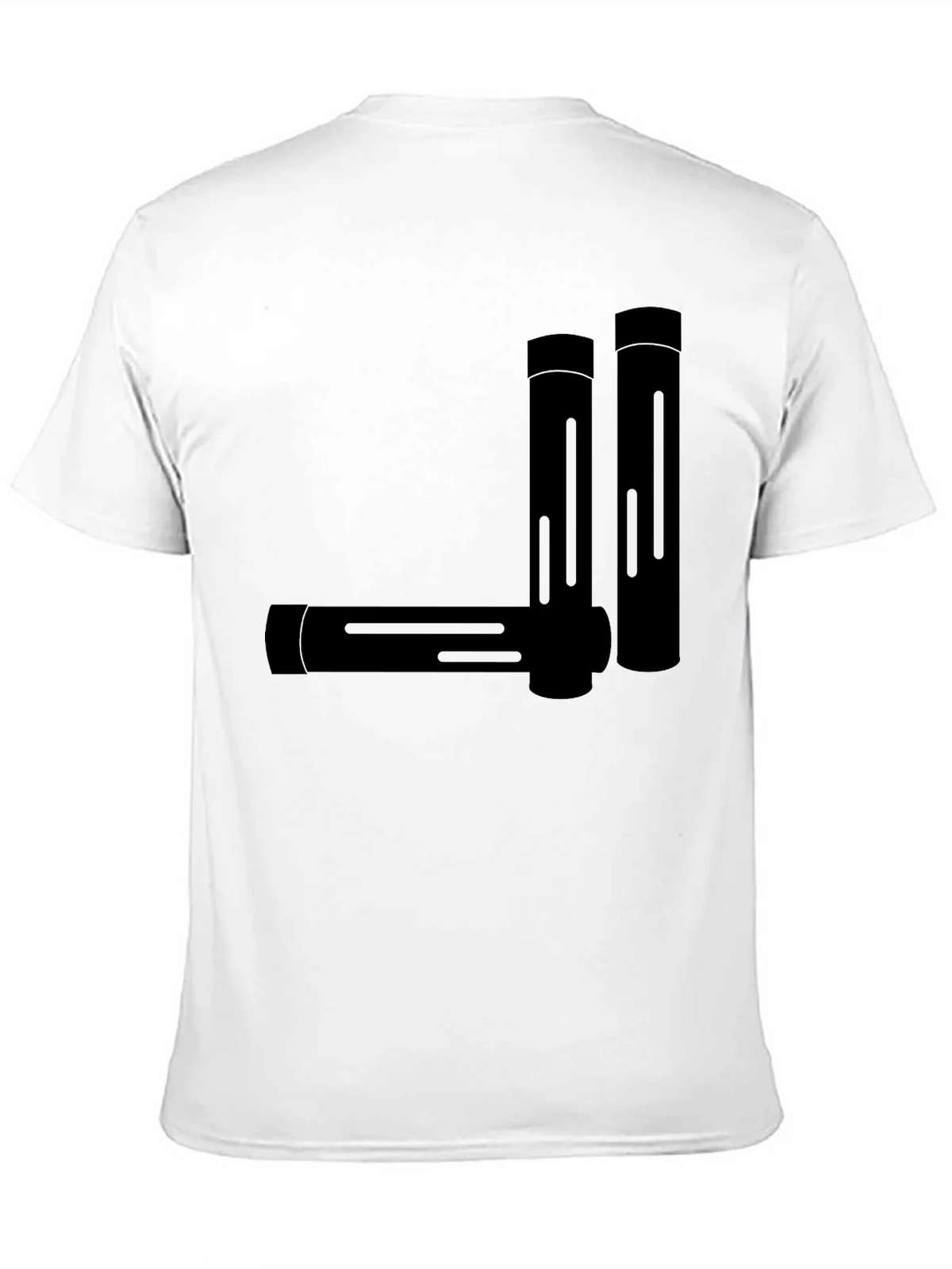 Minimalist Geometric Tubes Black T-Shirt product image 8