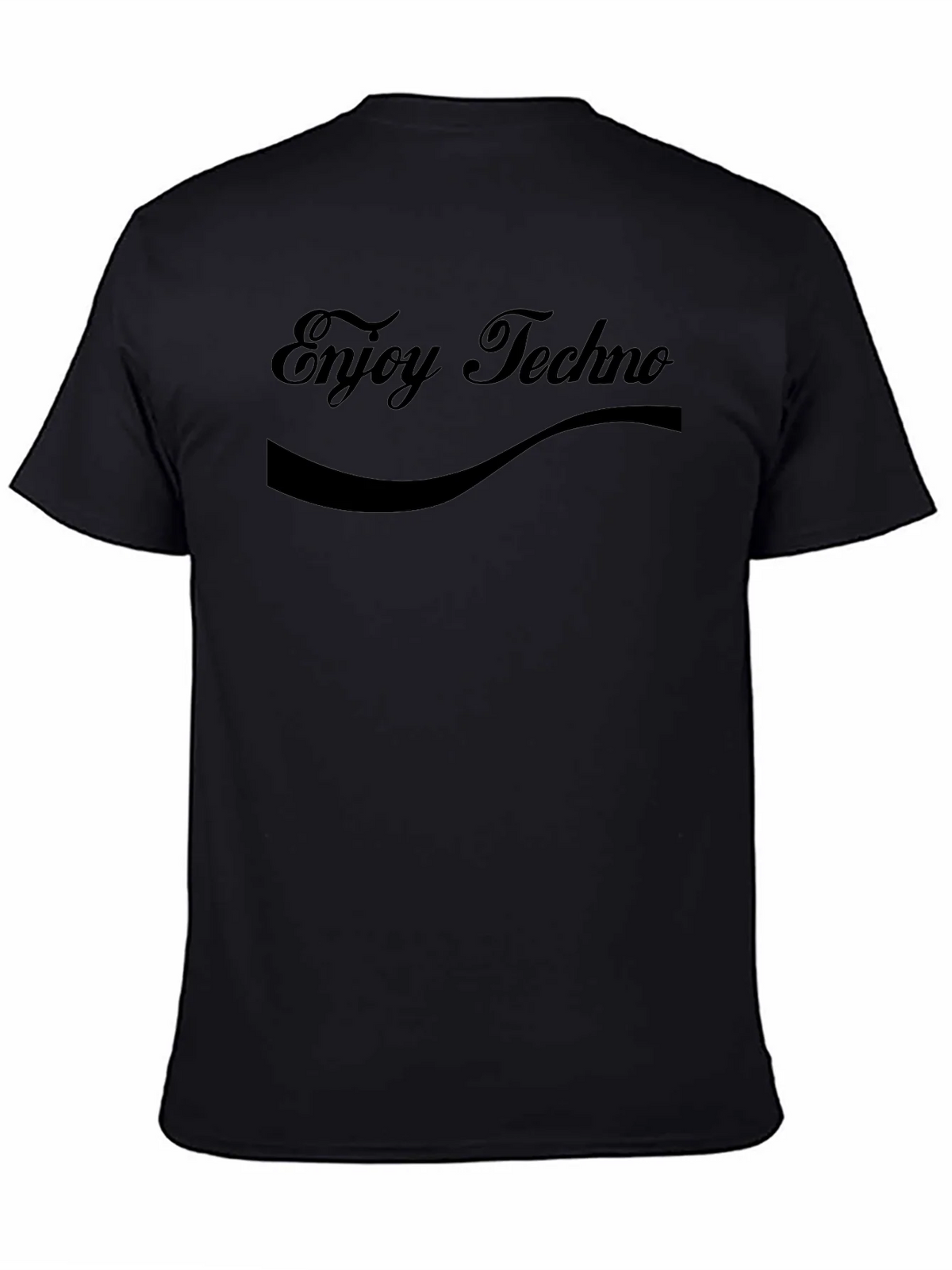 Enjoy Techno Black T-Shirt - Music Lover Tee product image 4