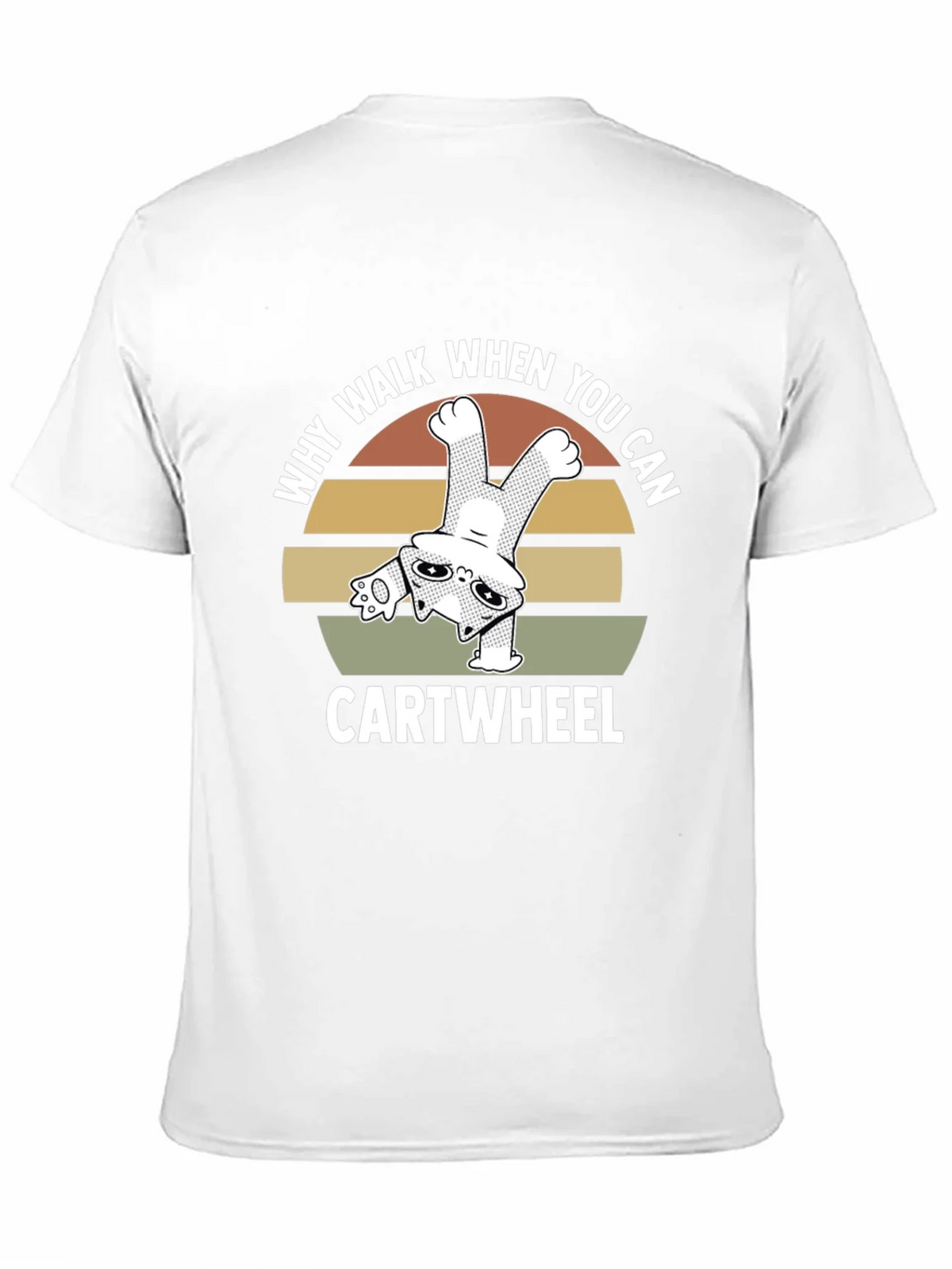 Why Walk When You Can Cartwheel Cat T-Shirt product image 10