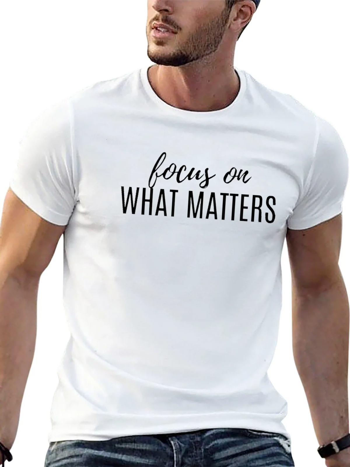Focus on What Matters - Black T-Shirt product image 12