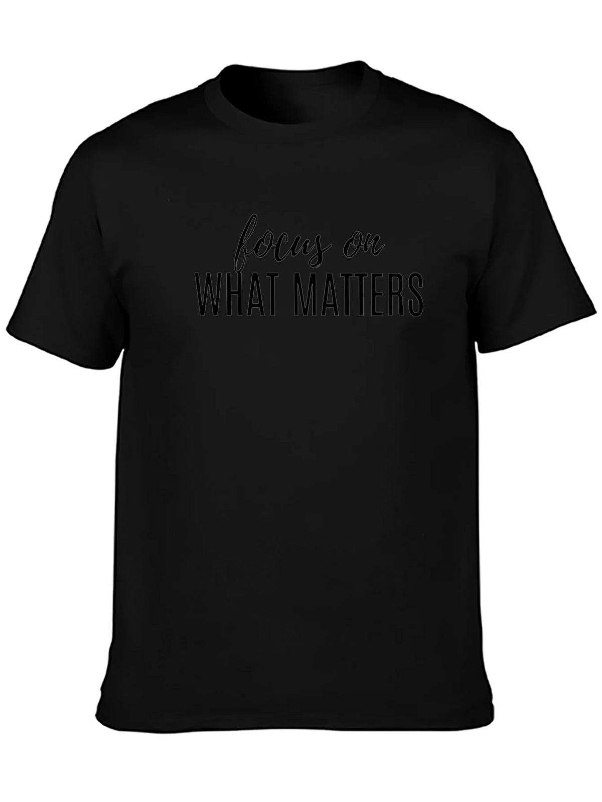 Focus on What Matters - Black T-Shirt product image 3
