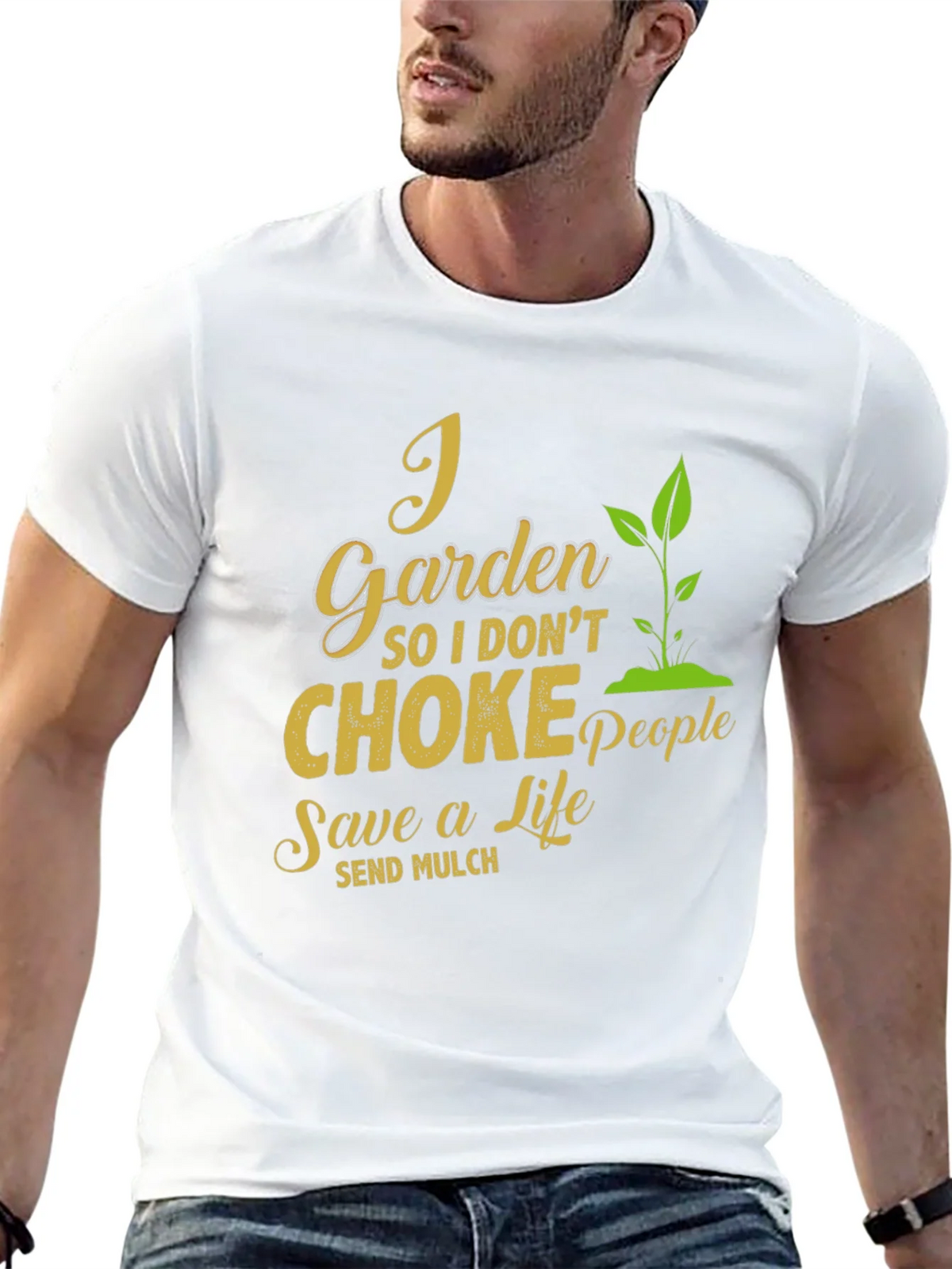 I Garden So I Dont Choke People T-Shirt product image 12
