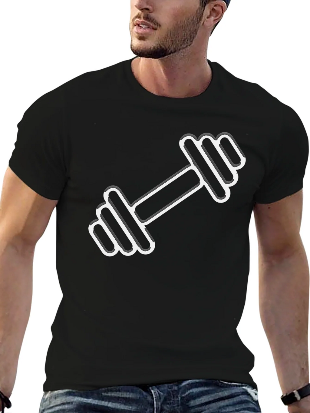 Dumbbell Graphic T-Shirt - Gym Workout Tee product image 6
