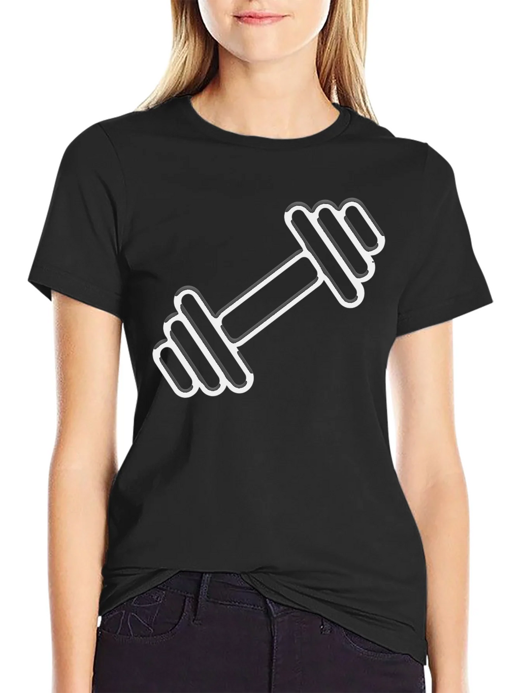 Dumbbell Graphic T-Shirt - Gym Workout Tee product image 2