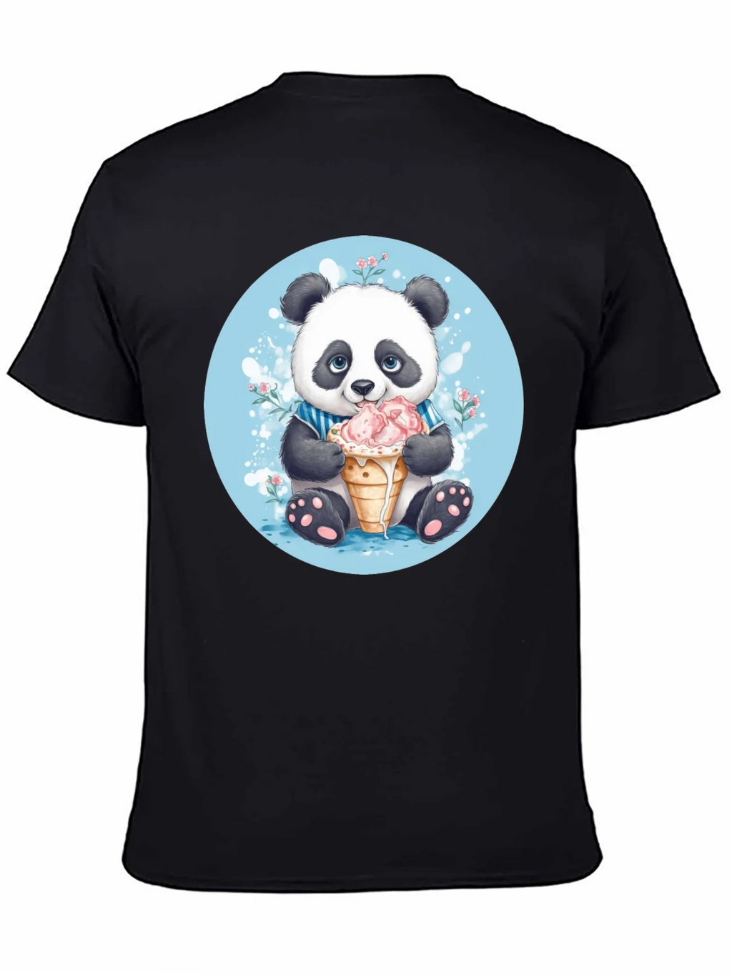 Cute Panda Ice Cream T-Shirt product image 3