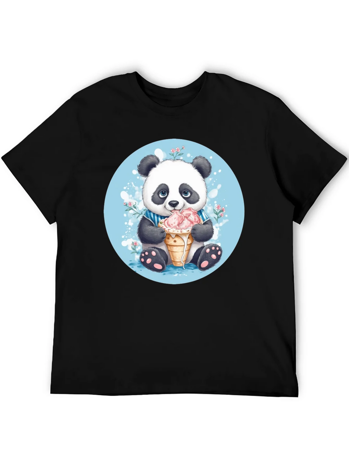 Cute Panda Ice Cream T-Shirt product image 4