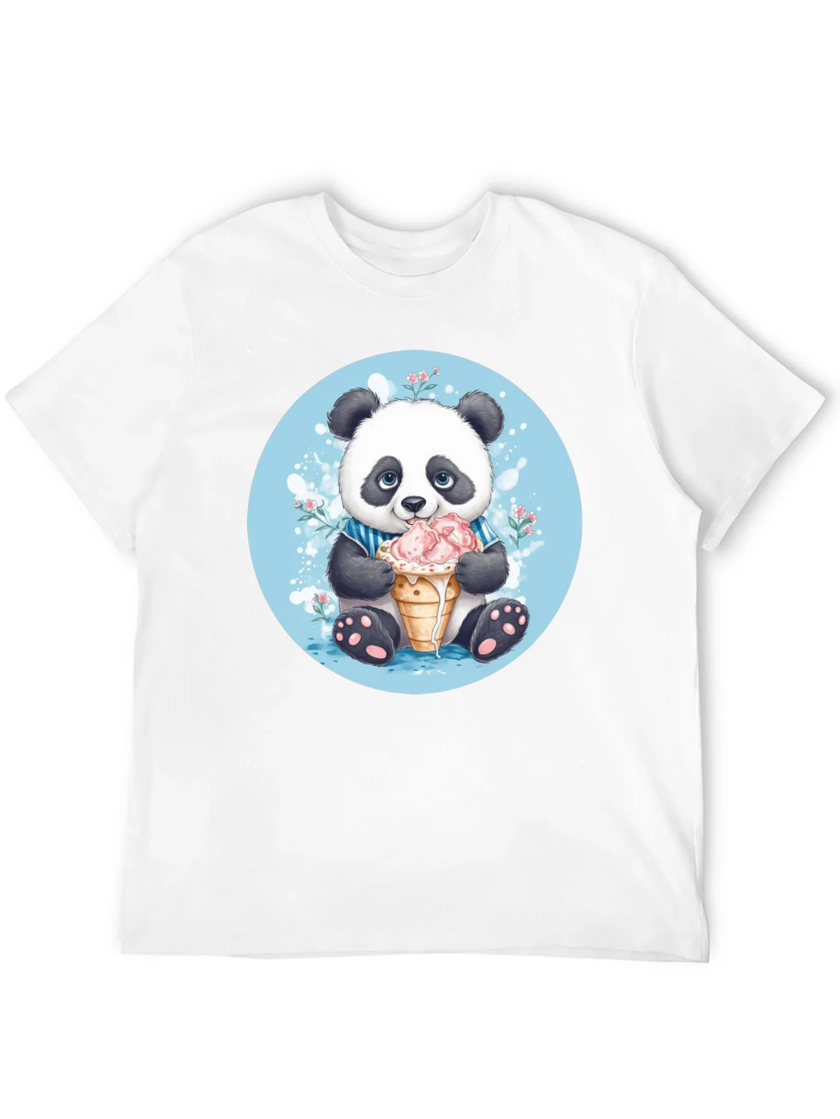 Cute Panda Ice Cream T-Shirt product image 9