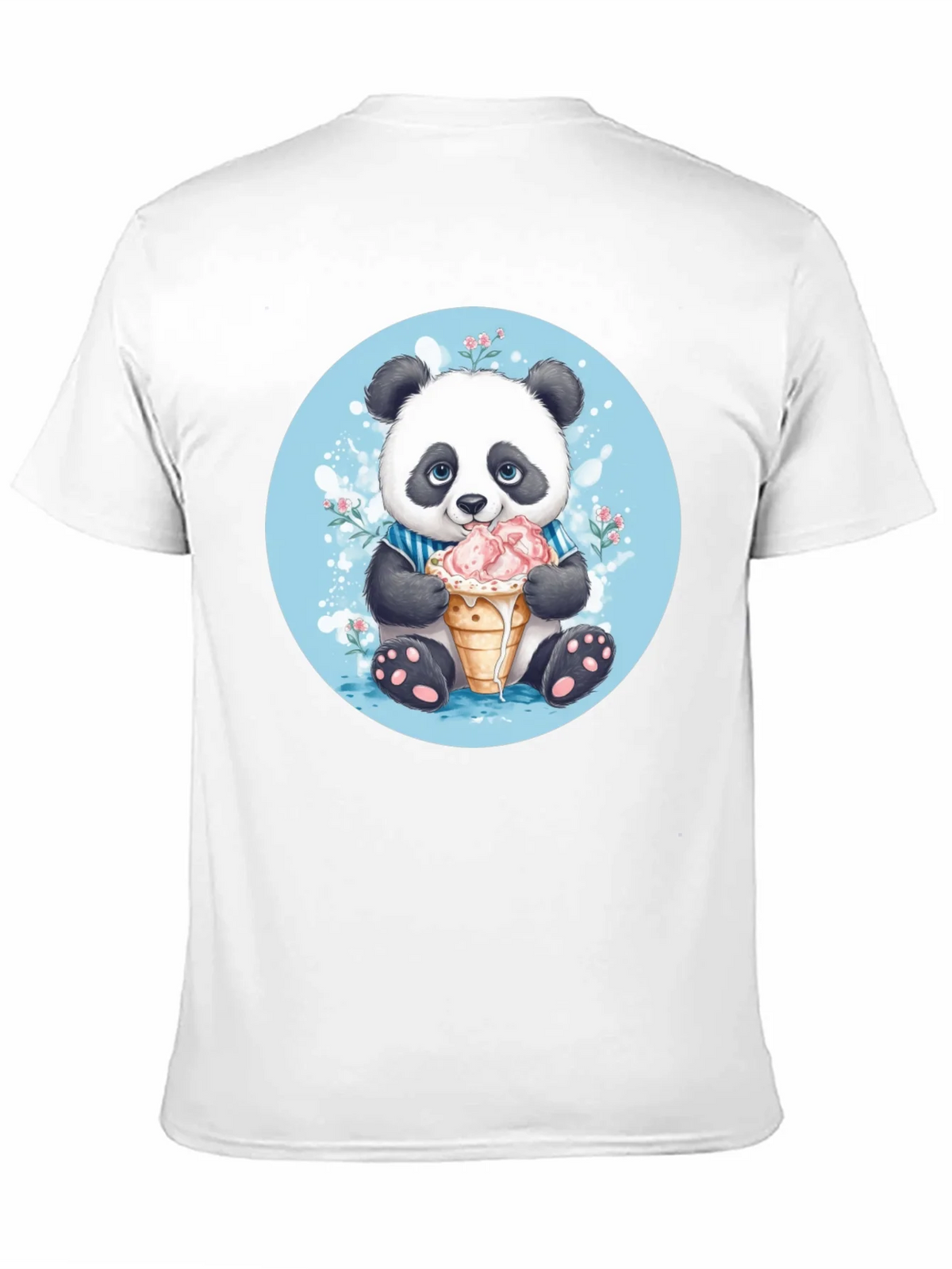 Cute Panda Ice Cream T-Shirt product image 8