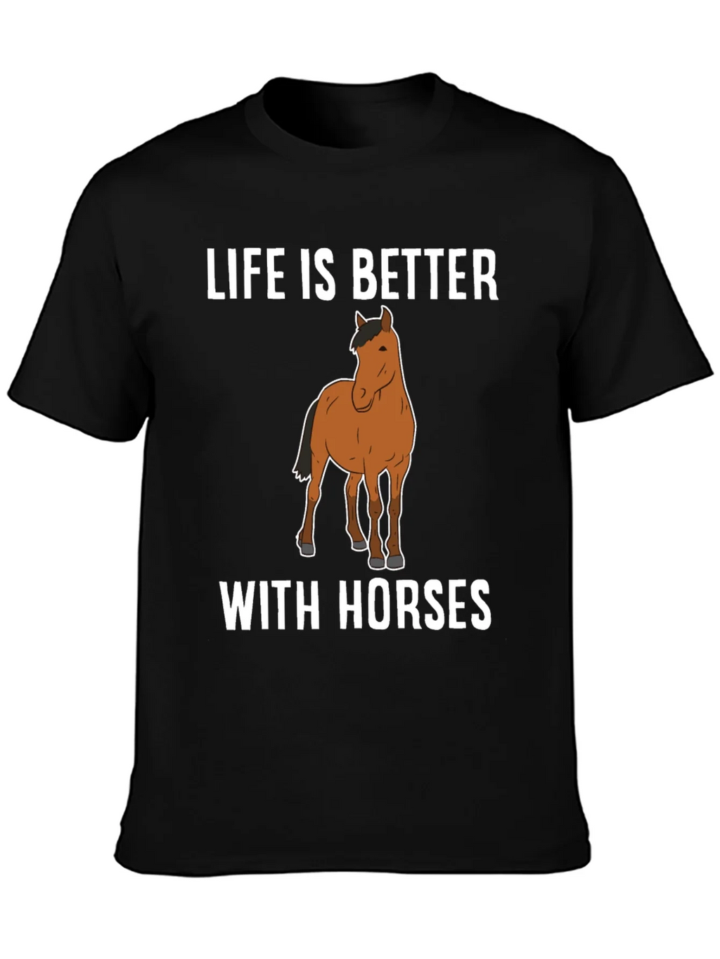 Life Is Better with Horses Graphic T-Shirt product image 3