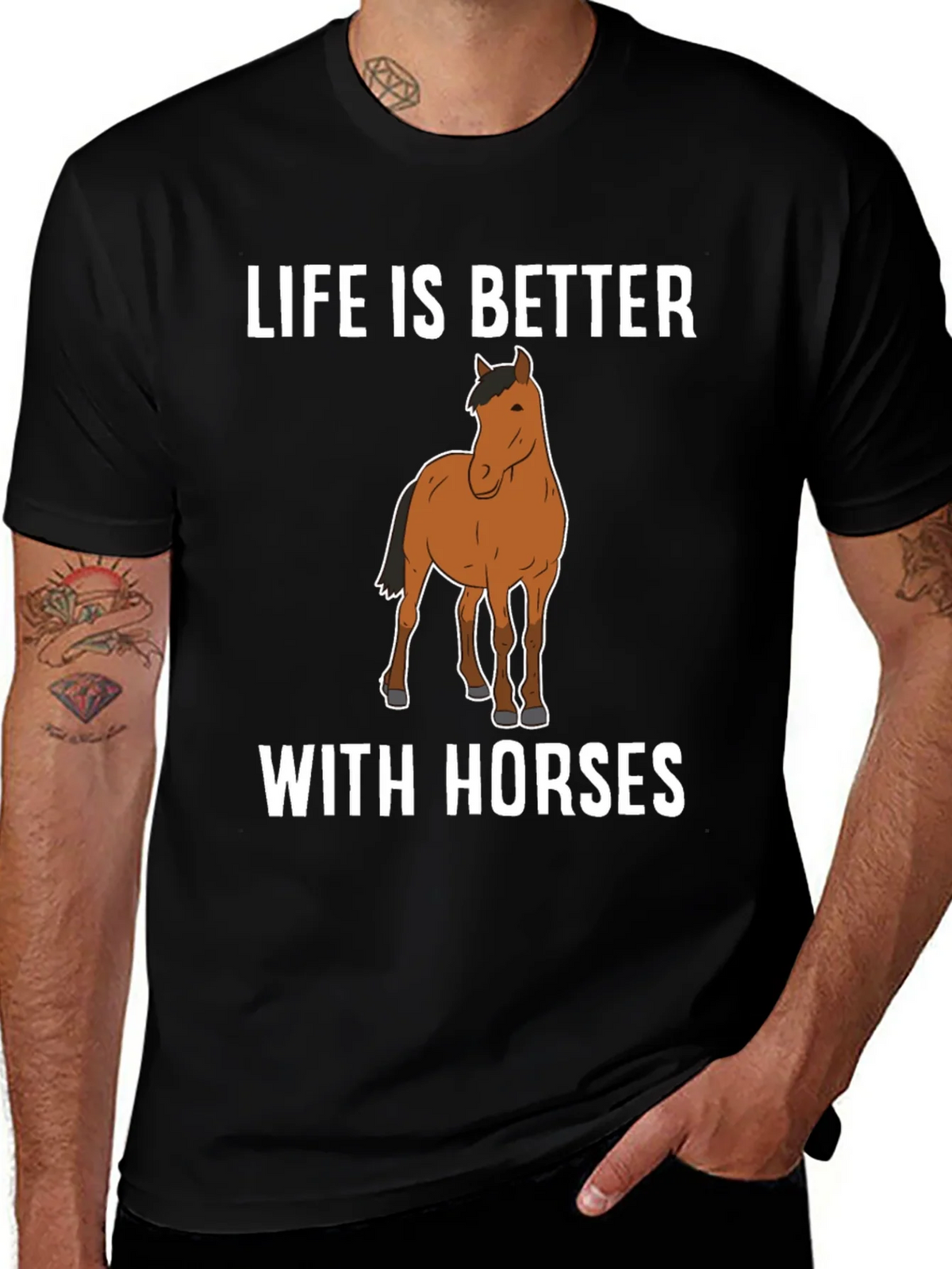 Life Is Better with Horses Graphic T-Shirt product image 1