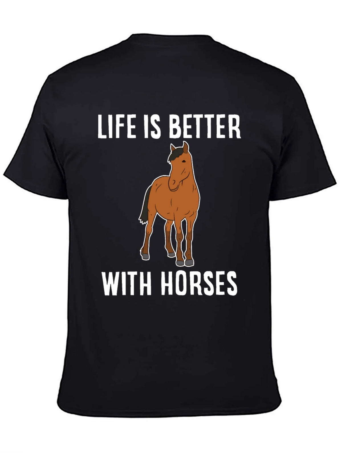 Life Is Better with Horses Graphic T-Shirt product image 4