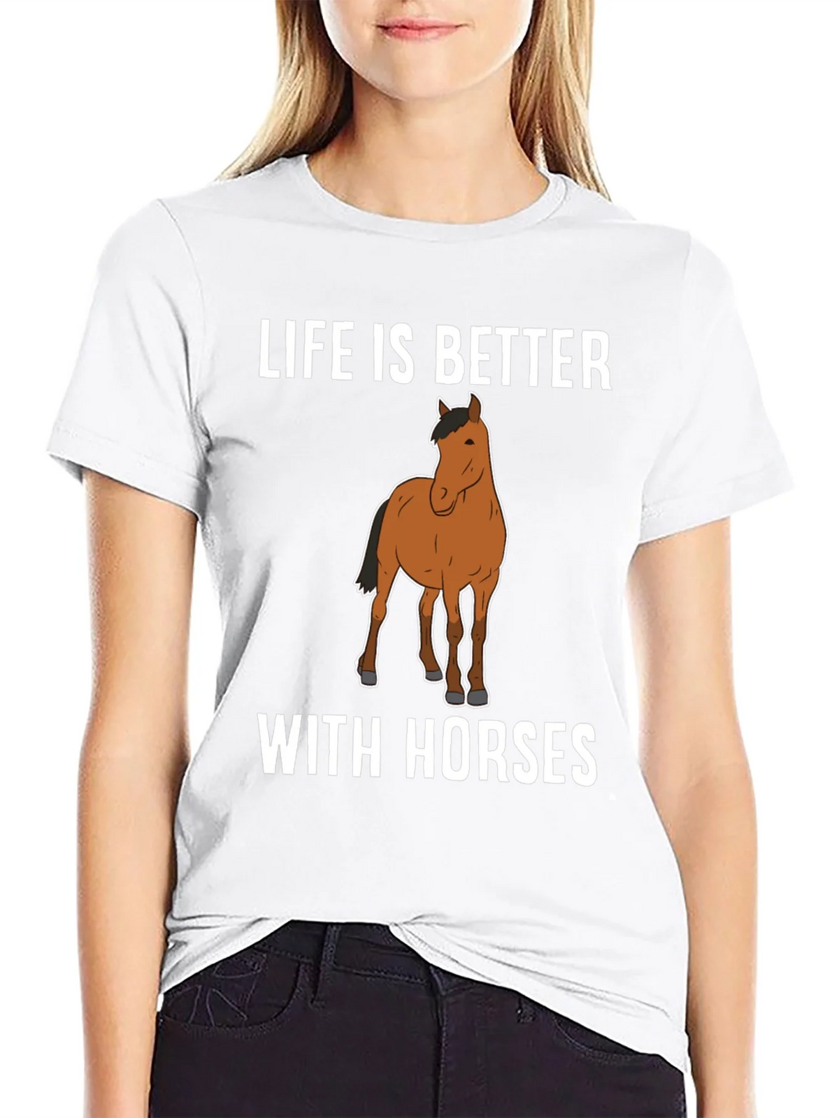 Life Is Better with Horses Graphic T-Shirt product image 8