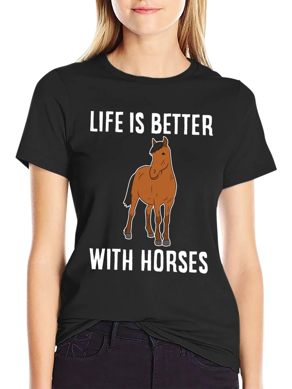 Life Is Better with Horses Graphic T-Shirt product image 2
