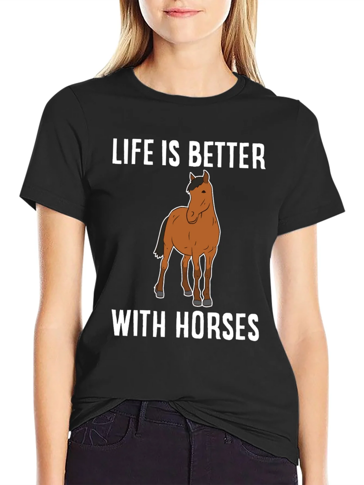 Life Is Better with Horses Graphic T-Shirt product image 2