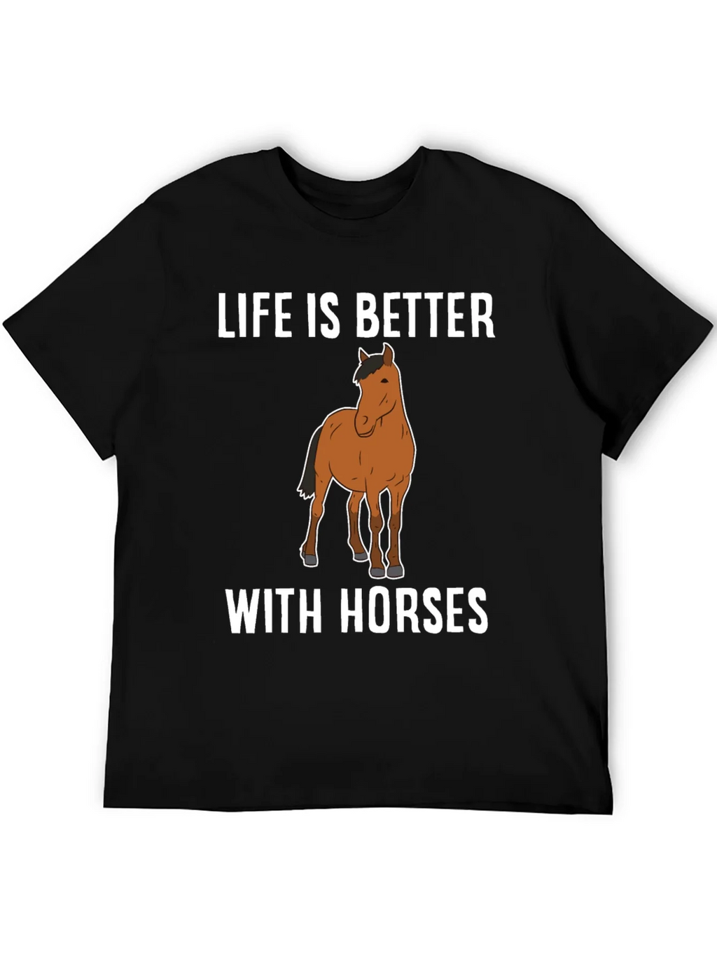 Life Is Better with Horses Graphic T-Shirt product image 5